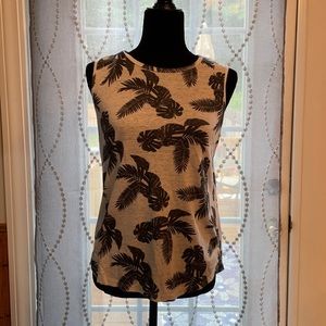 Palm Tree Print Tank Top